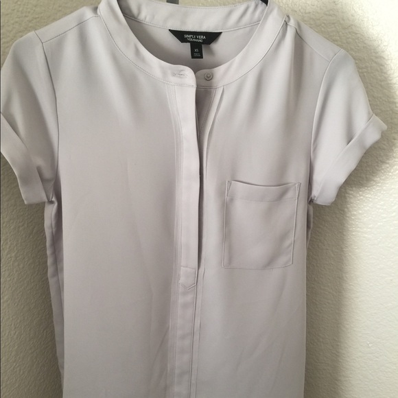 Simply Vera Verawang gray blouse XS - Picture 1 of 8